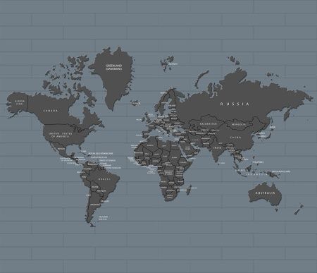 Фреска Сюжеты Карта мира арт. r_109